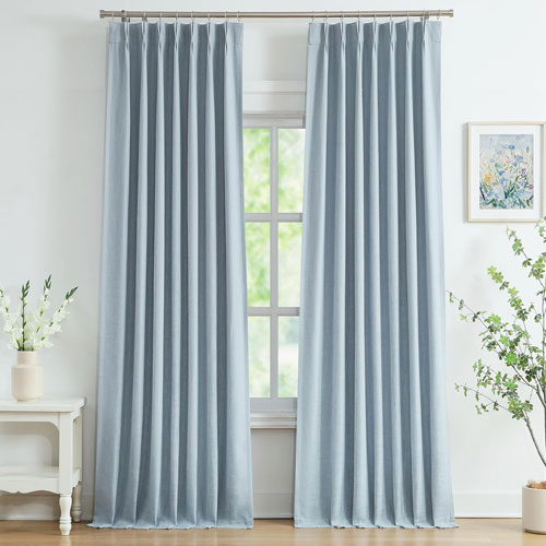 West Lake Dusty Blue Blackout Curtains
